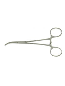 Зажим к/о Москит, зубчатый, изогнутый по ребру, 140 мм, J-17-056