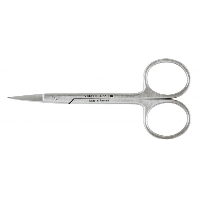 Ножницы остроконечные вертикально изогнутые,100 мм, J-22-210