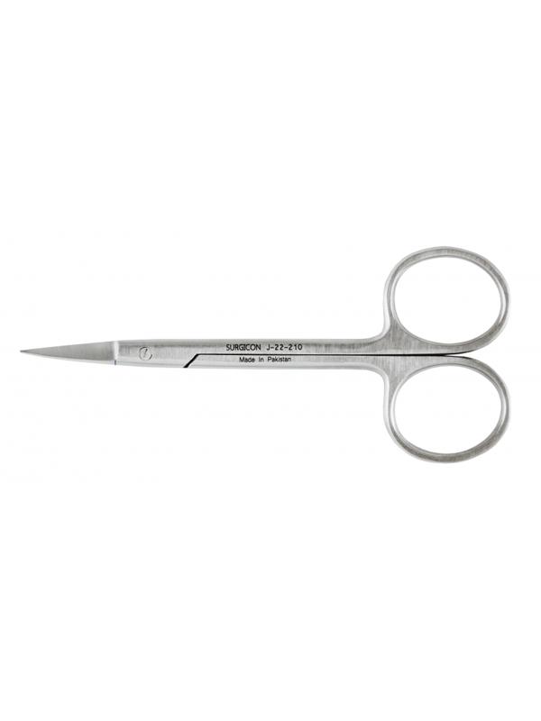 Ножницы остроконечные вертикально изогнутые,100 мм, J-22-210