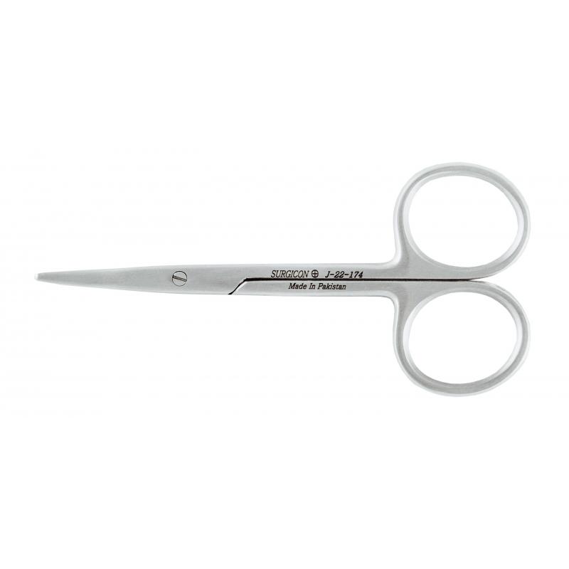 Ножницы тупоконечные вертикально изогнутые, 100 мм, J-22-174