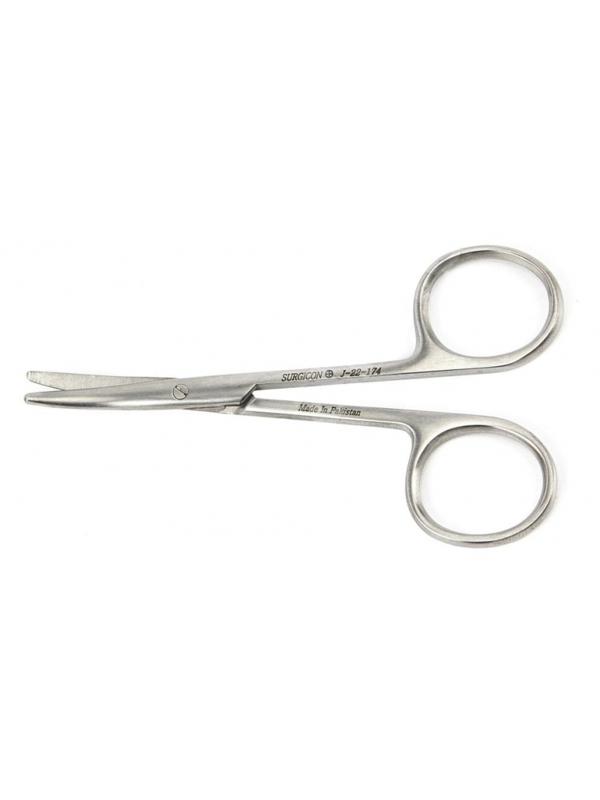 Ножницы тупоконечные вертикально изогнутые, 100 мм, J-22-174