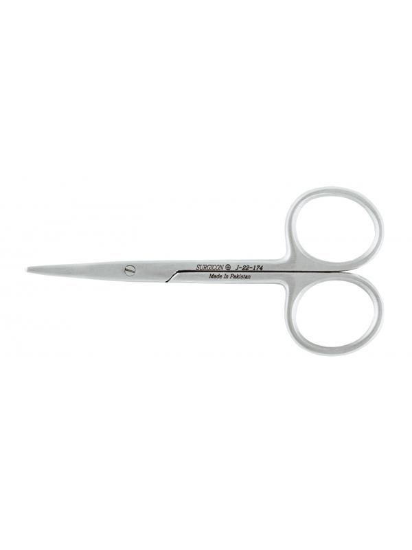 Ножницы тупоконечные вертикально изогнутые, 100 мм, J-22-174