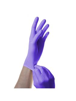 Перчатки нитрил.н/о,текстур,SFM (XL) 100 пар,фиолетово-голубые