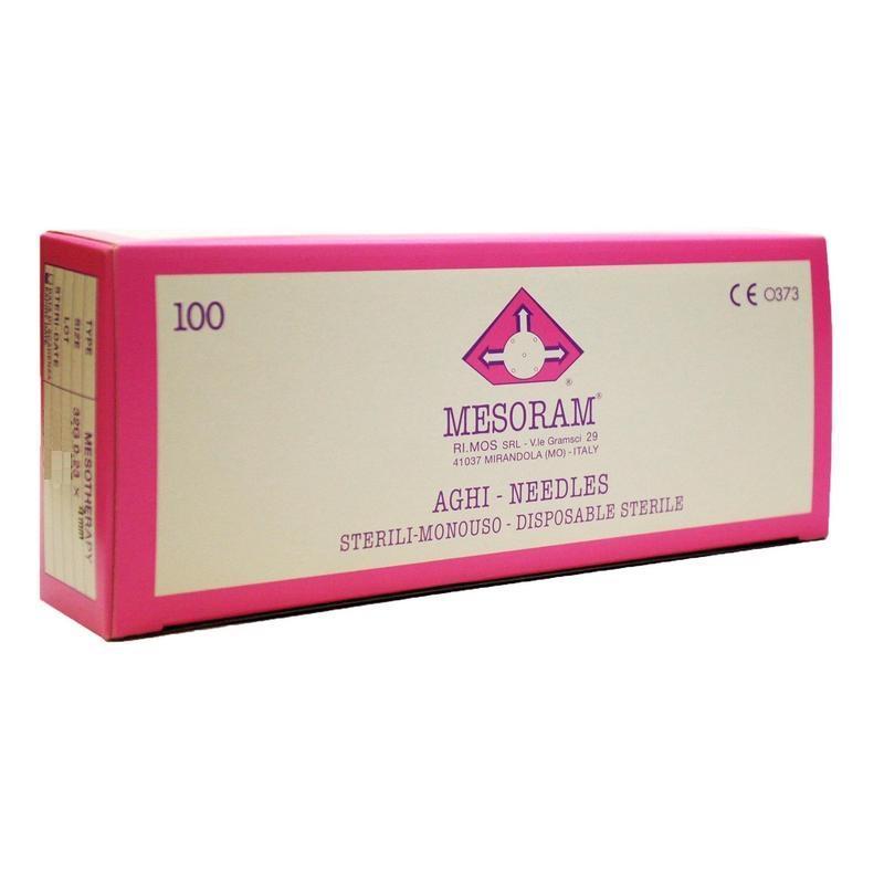 Игла для мезотерапии 32 G (0,23x4мм) MESORAM, 100 шт. в уп