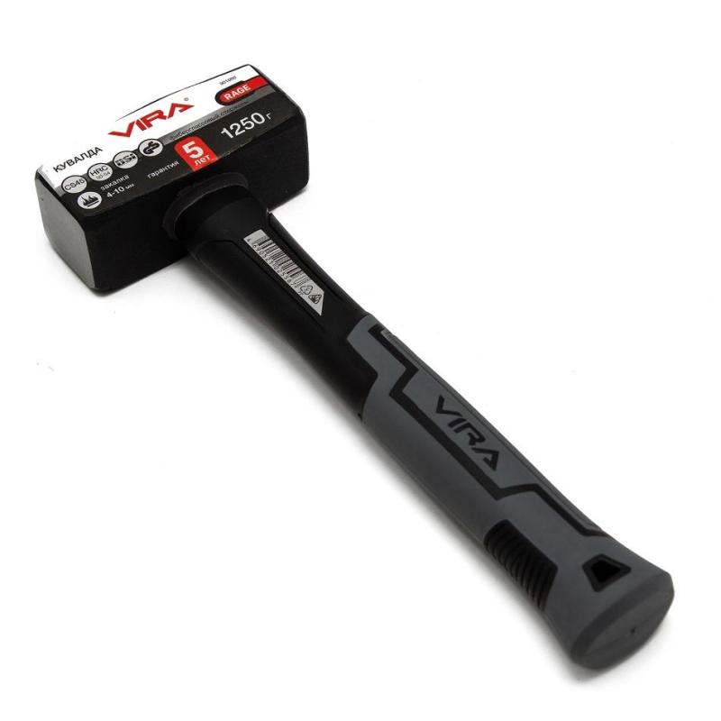Кувалда 1250 г фибергласовая ручка VIRA RAGE 901000