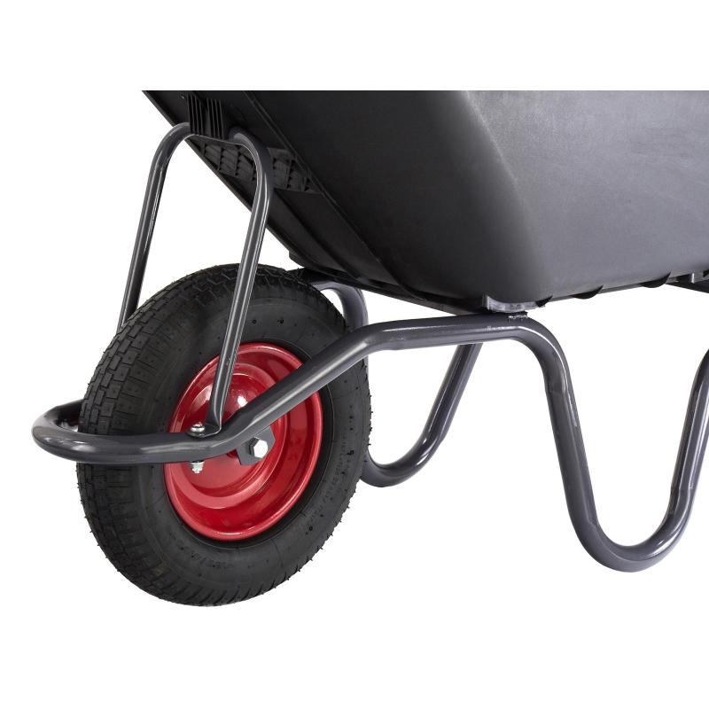 Тачка садовая и строительная Сибртех с пластик корыт 175кг объем 90л 68919