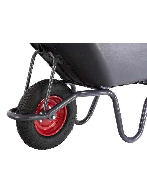 Тачка садовая и строительная Сибртех с пластик корыт 175кг объем 90л 68919