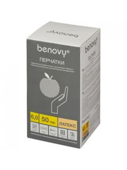 Мед.хирург. перчатки латекс., стерил. неопудр. ПАФ, Benovy р-6,0 50 пар/уп