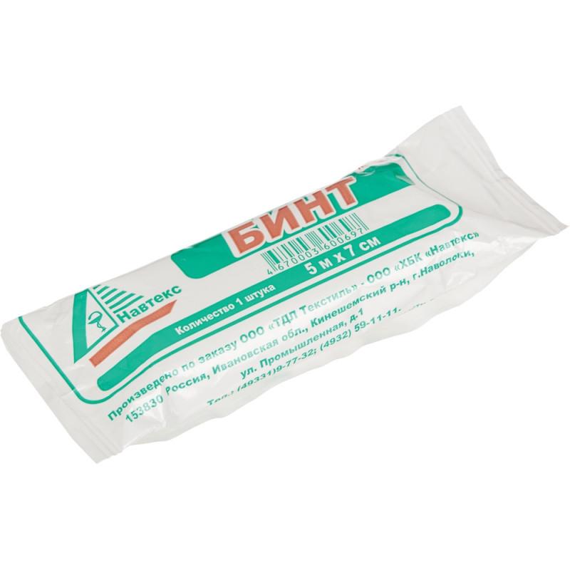 Перевяз. ср-ва Бинт нестер. 5мх7см,Навтекс (инд зеленая уп пл.36г) 1004987