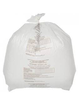 Пакет для мед.отходов кл.А белый 700х800х13мкм, 60л, 500 шт/уп, ПТП Киль