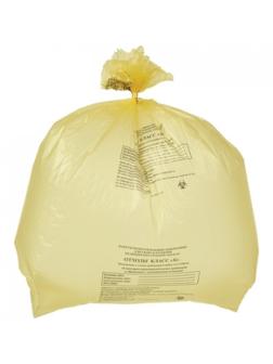 Пакет для мед.отходов кл.Б желтый 700х800х13мкм, 60л, 500 шт/уп, ПТП Киль