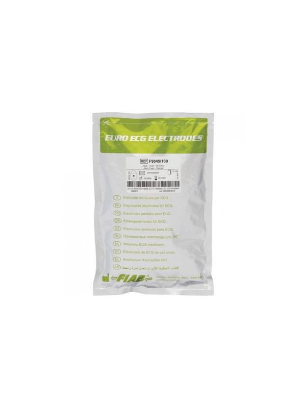 Электроды для ЭКГ однораз.48х34мм, пена, универс. Fiab F9049 100шт/уп