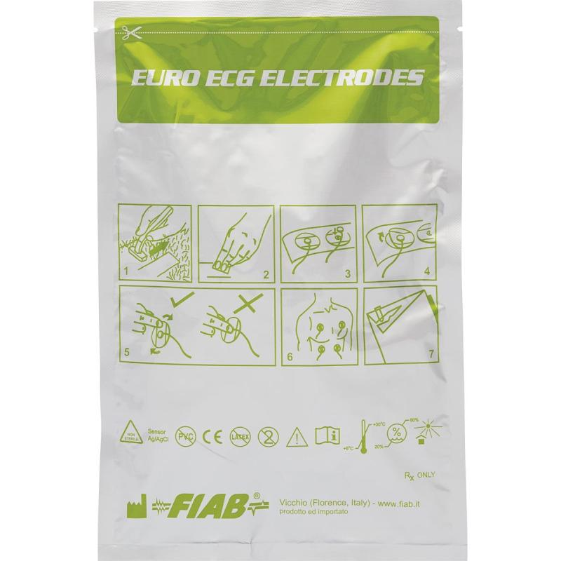 Электроды для ЭКГ однораз.57х34мм, пена, универс. Fiab F9049/RU573450шт/уп