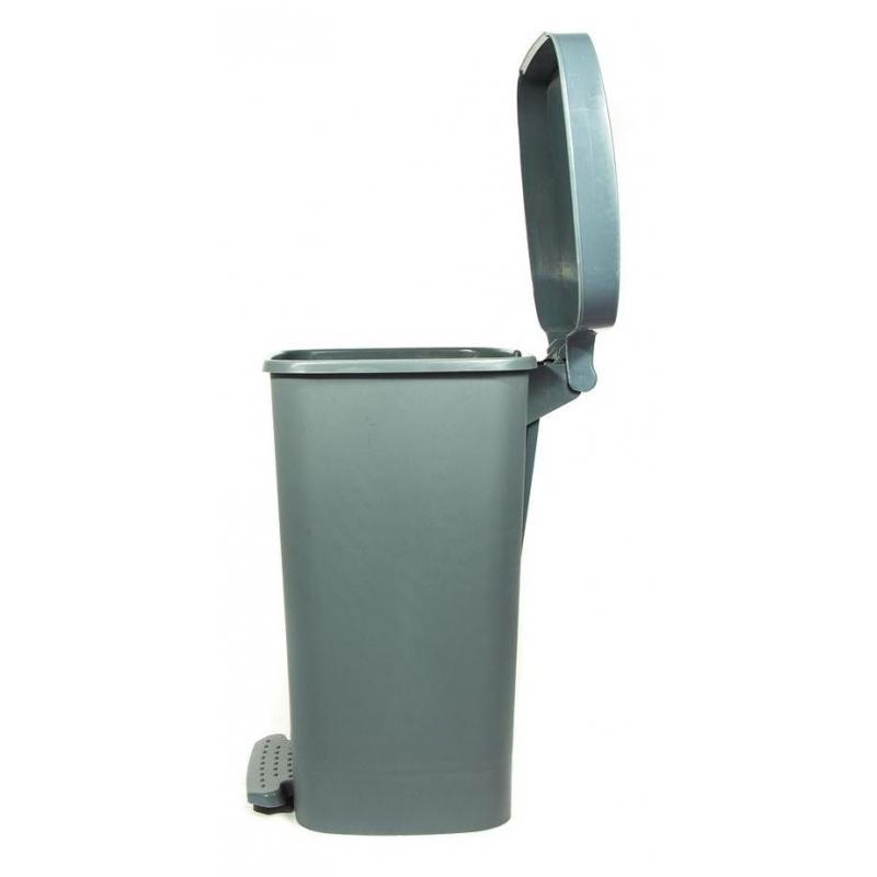 Упаковка д/сбора мед.отходов Бак с педалью кл. А серый 30 л, 2 штуки, СЗПИ