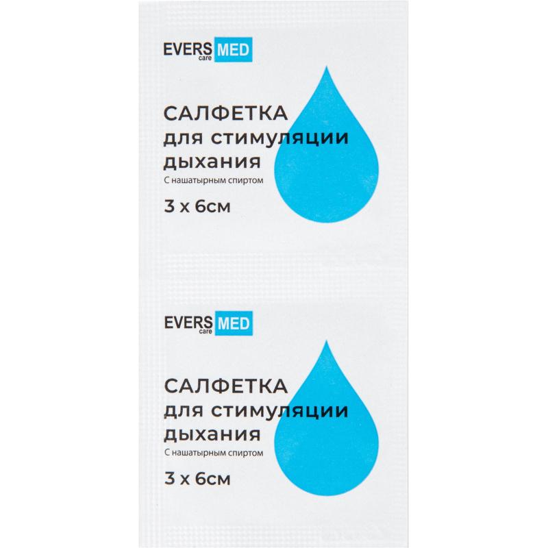 Салфетки для стимуляции дыхания 3x6см EVERS Life/EVERSMED 150шт/уп