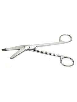 Ножницы для разрезания повязок с пуговкой, гориз/изогн, 180 мм, JO-21-122