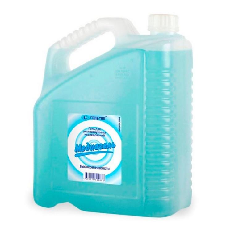 Гель для УЗИ МЕДИАГЕЛЬ 5кг/бут. высокой вязкости (цв.) 4 шт/уп