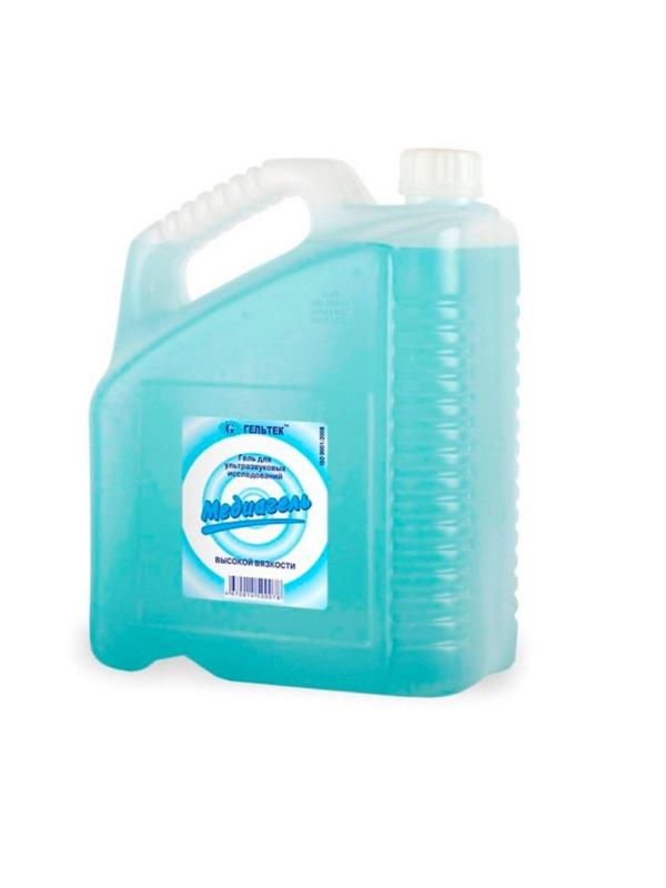Гель для УЗИ МЕДИАГЕЛЬ 5кг/бут. высокой вязкости (цв.) 4 шт/уп