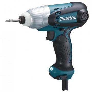 Шуруповерт сетевой ударный MAKITA 230Вт, 100Нм, шестигранник,свет (TD0101F)