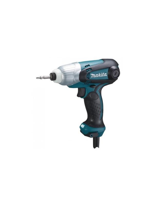 Шуруповерт сетевой ударный MAKITA 230Вт, 100Нм, шестигранник,свет (TD0101F)