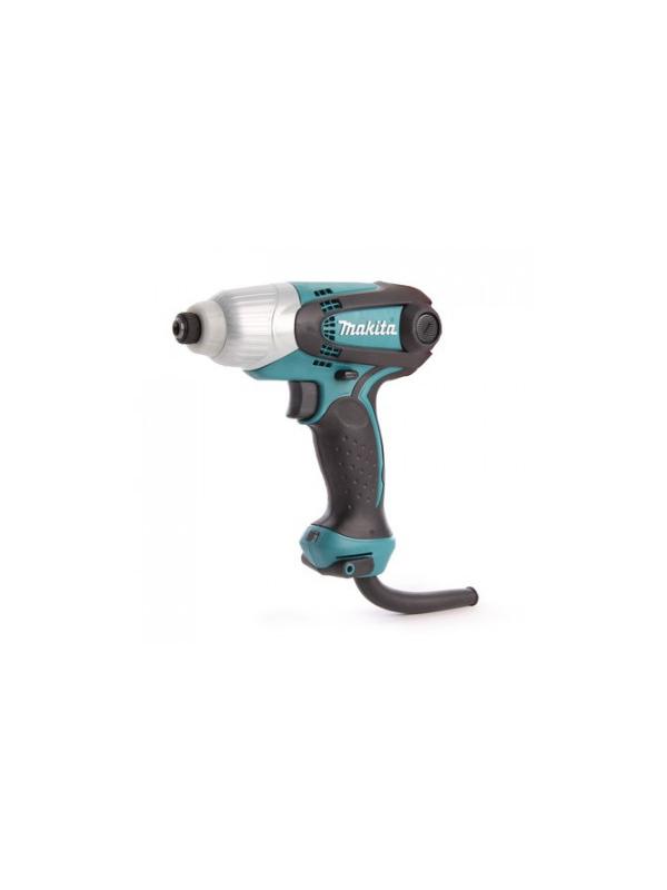 Шуруповерт сетевой ударный MAKITA 230Вт, 100Нм, шестигранник,свет (TD0101F)