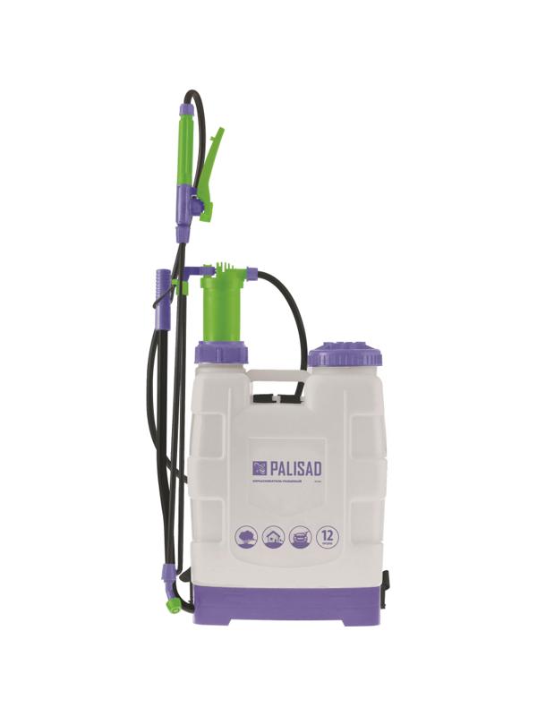 Опрыскиватель ранцевый с насосом,шлангом,разбрызгивателем, 12 литров(64784)