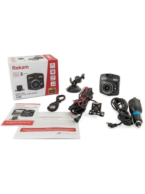 Автомобильный видеорегистратор Rekam F300, 2 камеры