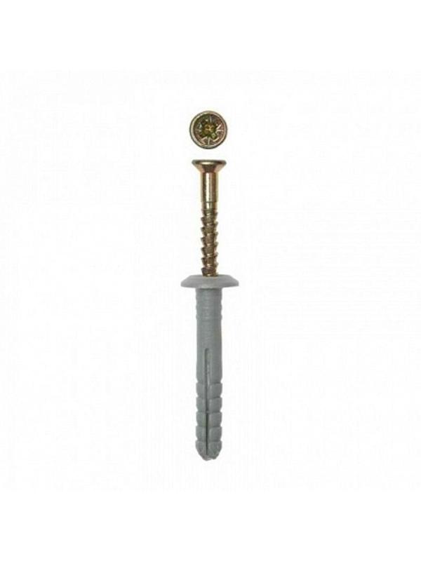 Дюбель-гвоздь 6х40 гриб полипропилен 500 шт/уп ведро Tech-Krep 113143