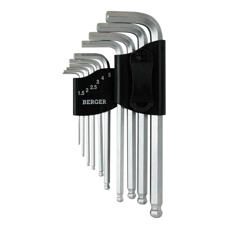 Набор ключей шестигранников с шаром 10 предмет ов BG2291