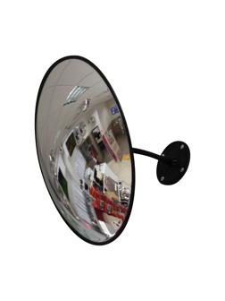 Зеркало круглое противокражное обзорное 430 мм с черным квитомвнутреннее
