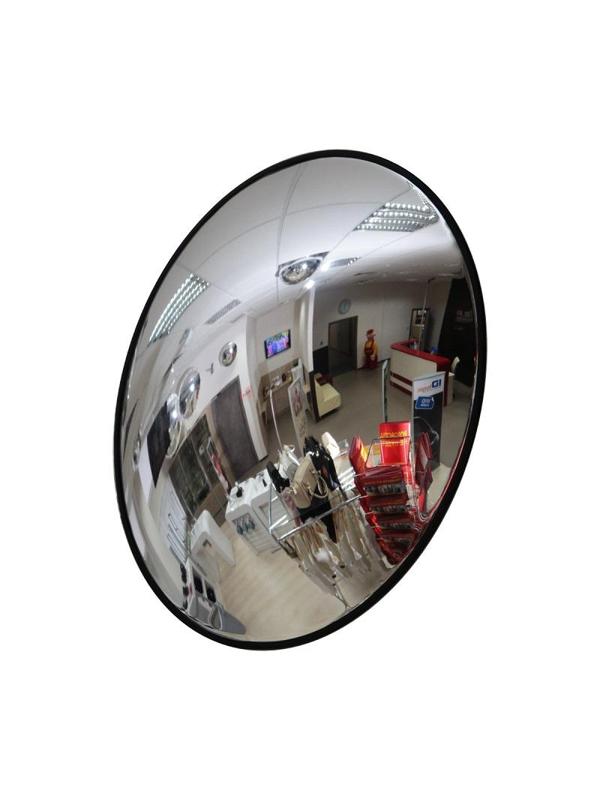 Зеркало круглое противокражное обзорное 430 мм с черным квитомвнутреннее