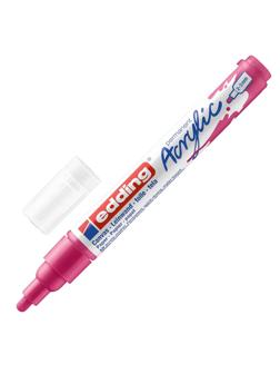 Маркер акриловый Edding 5100/909.кругл.нак. 2-3 мм. Фуксия/Telemagenta