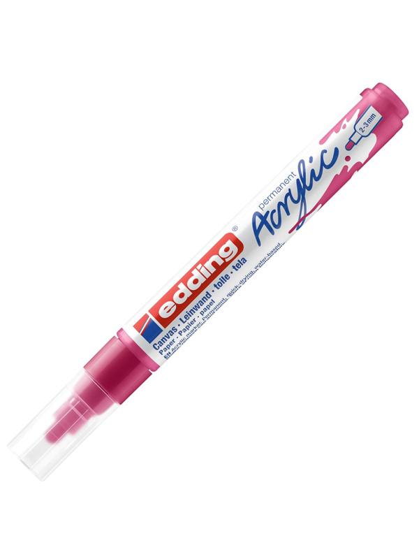 Маркер акриловый Edding 5100/909.кругл.нак. 2-3 мм. Фуксия/Telemagenta
