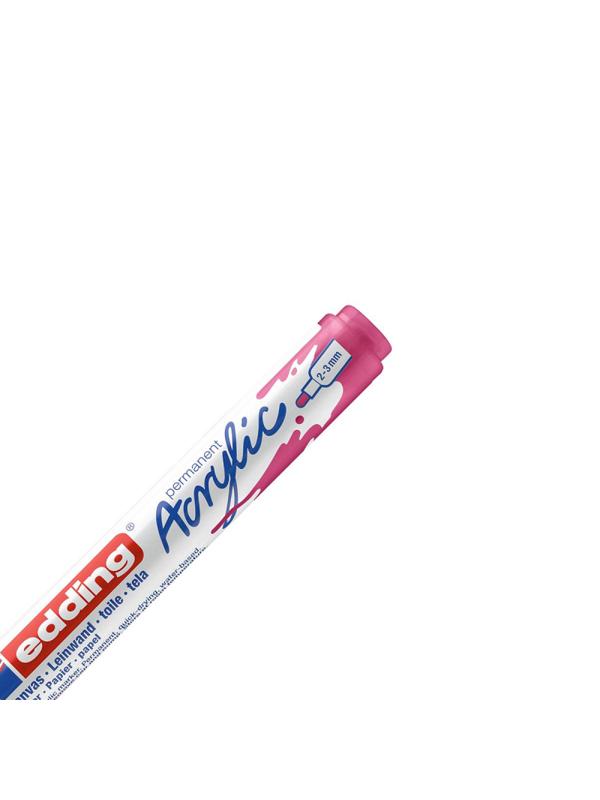 Маркер акриловый Edding 5100/909.кругл.нак. 2-3 мм. Фуксия/Telemagenta