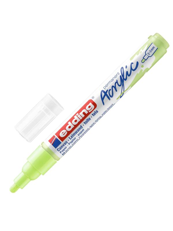 Маркер акриловый Edding 5100/917.кругл.нак. 2-3 мм. Цвет Пастельный зеленый