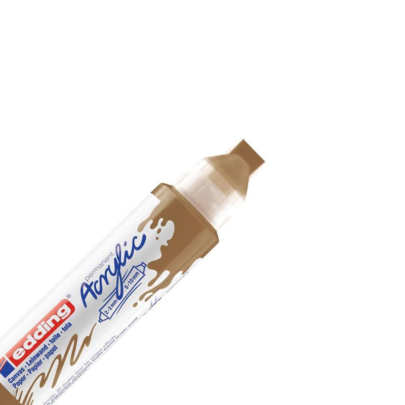 Маркер акриловый двусторонний 3D Edding 5400/924.2-3,5-10мм.Золотой/Gold