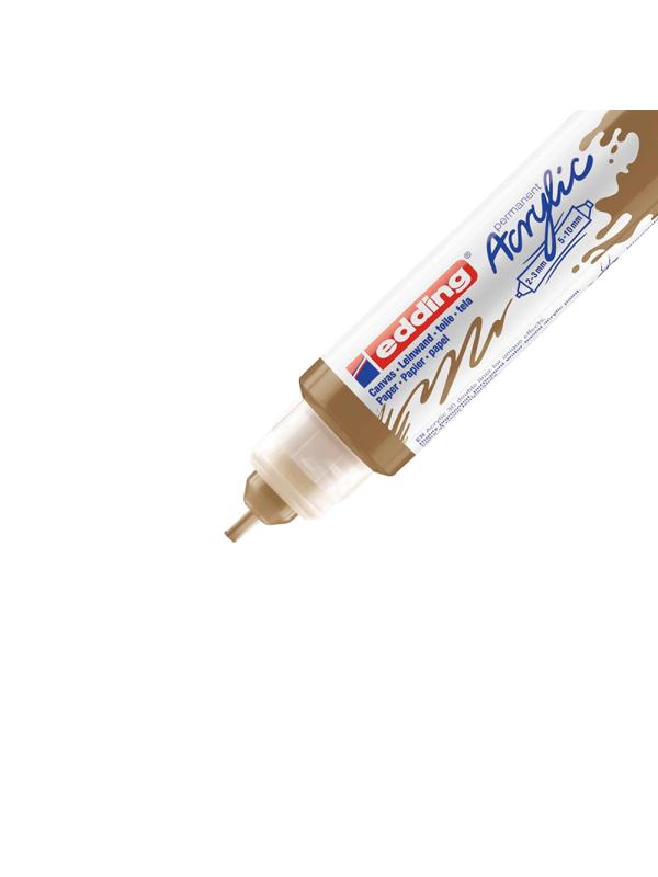 Маркер акриловый двусторонний 3D Edding 5400/924.2-3,5-10мм.Золотой/Gold