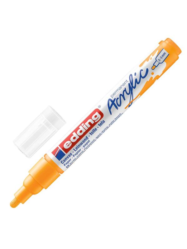 Маркер акриловый Edding 5100/906.кругл.нак. 2-3 мм. Цвет Солнечный желтый