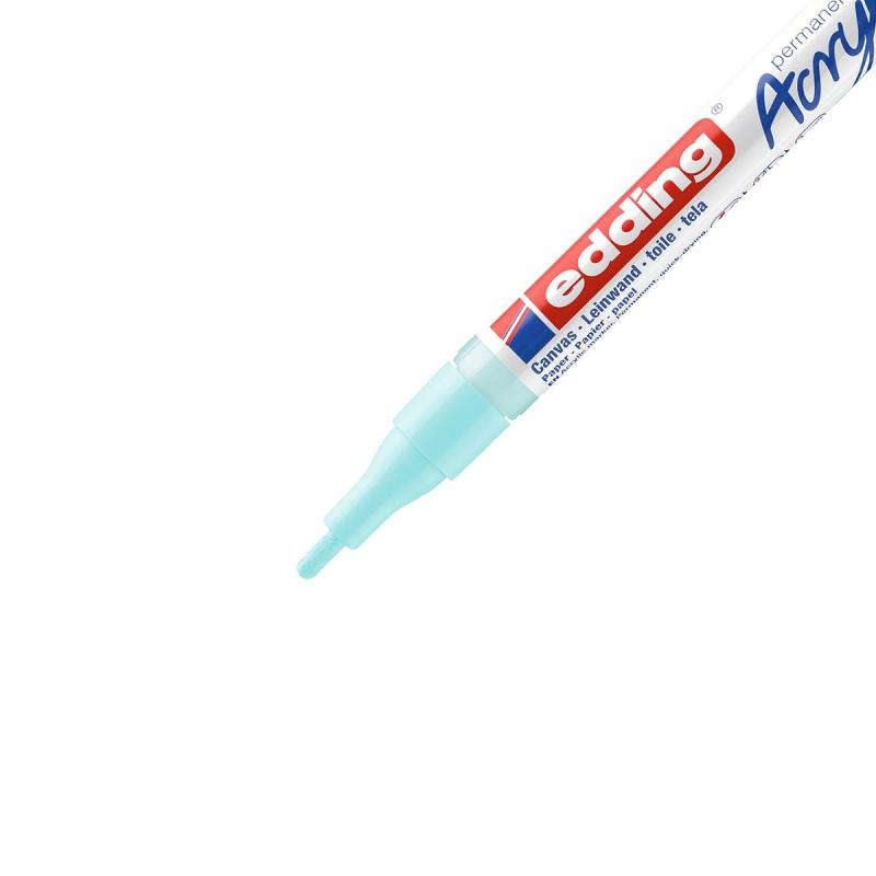 Маркер акриловый Edding 5300/916.кругл.1-2 мм.Пастельн.голубой/Pastelblue