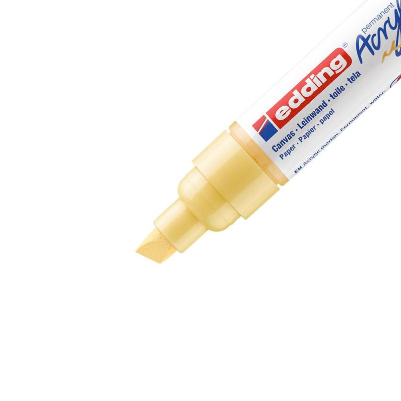 Маркер акриловый Edding 5000/915.скош.нак. 5-10 мм. Цвет Пастельный желтый