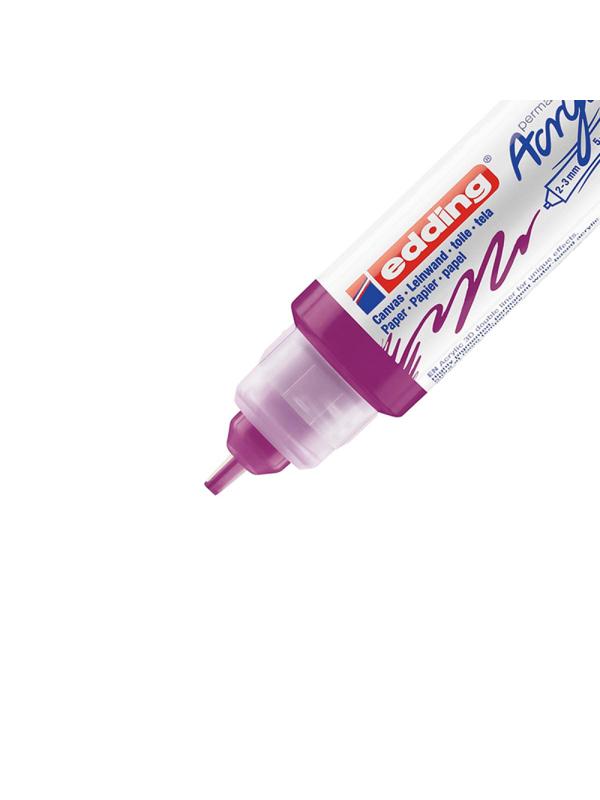 Маркер акриловый двусторонний 3D Edding 5400/910.2-3, 5-10мм.Ягодный/Berry