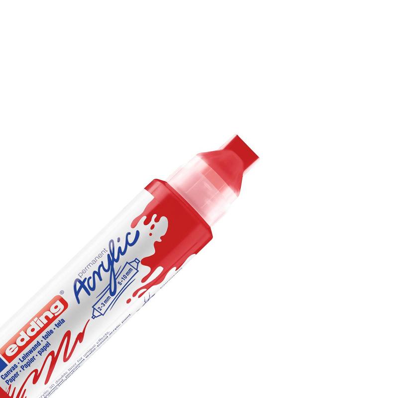 Маркер акриловый двусторон.3D Edding5400/902.2-3,5-10мм.Красный/Trafficred
