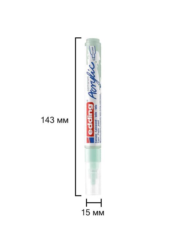 Маркер акриловый Edding 5100/928.кругл.нак. 2-3 мм. Цвет Мята