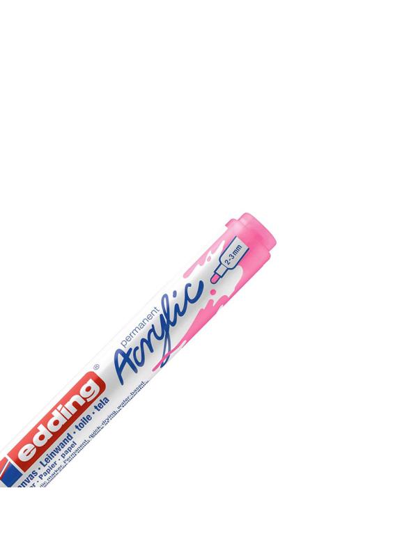 Маркер акриловый Edding 5100/069.кругл.нак. 2-3 мм.Флюор розовый/Neonpink