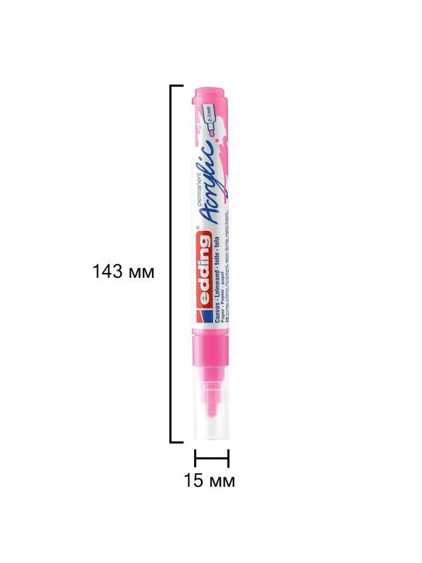 Маркер акриловый Edding 5100/069.кругл.нак. 2-3 мм.Флюор розовый/Neonpink