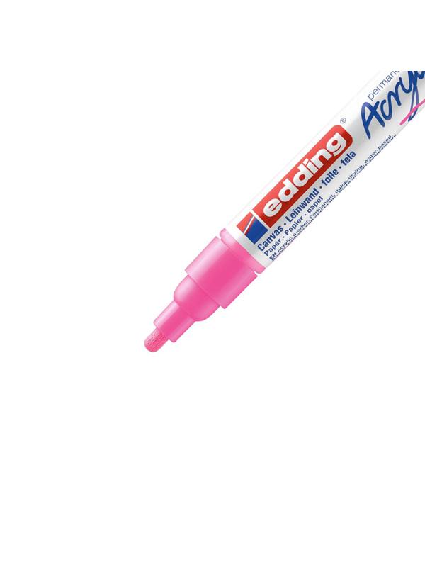 Маркер акриловый Edding 5100/069.кругл.нак. 2-3 мм.Флюор розовый/Neonpink