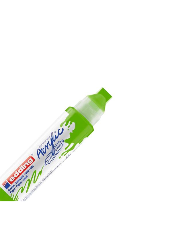 Маркер акриловый двусторонний 3D Edding 5400/927. Цвет Желто-зеленый