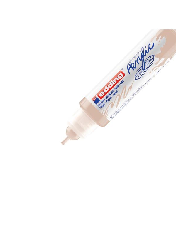 Маркер акриловый двусторонний 3D Edding 5400/255. Телесный/Warm beige