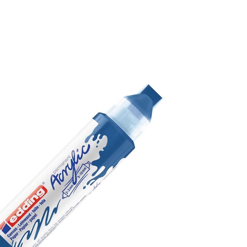 Маркер акриловый двусторон.3D Edding5400/903.Голубая шагаль/Gentian blue