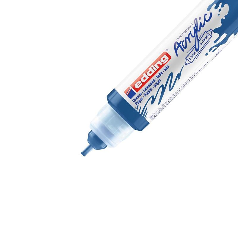 Маркер акриловый двусторон.3D Edding5400/903.Голубая шагаль/Gentian blue